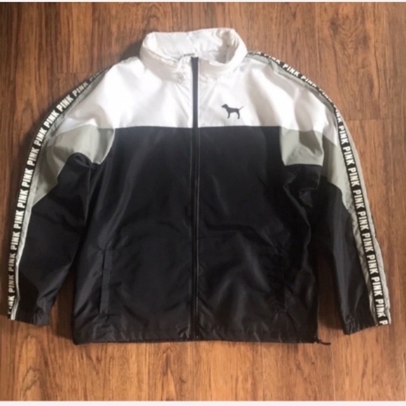 VS PINK Jacket - Black/White/Grey - Picture 1 of 8